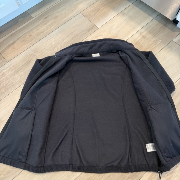 Columbia Full Zip Fleece Jacket Black Size L Women's Soft Warm Outdoor Layer - Picture 5 of 8